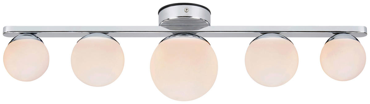 DECKENLEUCHTE     - Chromfarben/Opal, Basics (65/16/12cm) - Markslöjd