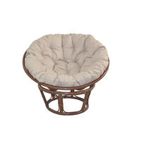 SESSEL Braun    - Creme/Braun, Natur, Holz/Textil (100/100/60cm) - MID.YOU