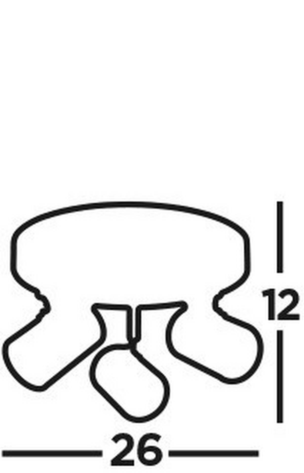 DECKENSTRAHLER Rollo 26/12/26 cm   - Klar/Weiß, Basics, Glas/Kunststoff (26/12/26cm) - Searchlight