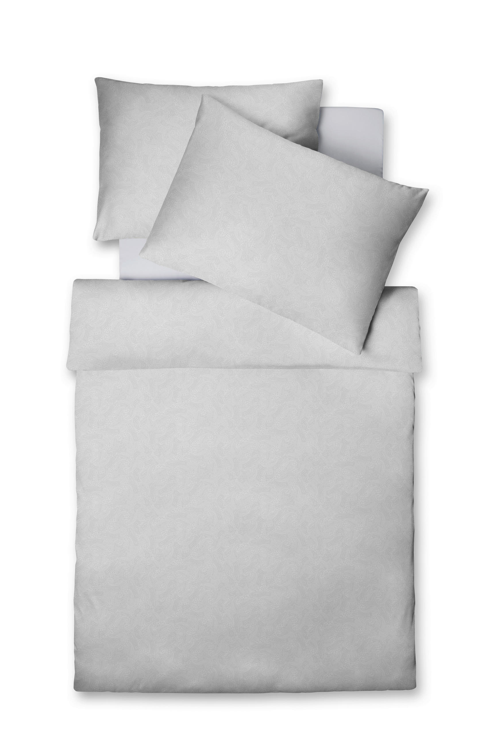 OBOJESTRANSKA POSTELJNINA 140/200 cm bela  - bela, Konvencionalno, tekstil (140/200cm) - Fleuresse