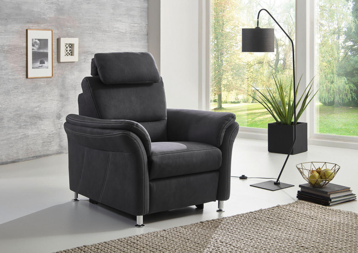 WOHNLANDSCHAFT Grau Mikrofaser  - Beige/Alufarben, Design, Textil/Metall (173/330/262cm) - Beldomo System