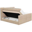 BOXSPRINGBETT 180/200 cm  in Beige  - Beige, KONVENTIONELL, Textil (180/200cm) - Carryhome