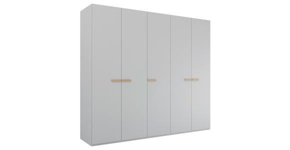DREHTÜRENSCHRANK 251/235/60 cm 5-türig Grau - Grau, Trend, Holz/Holzwerkstoff (251/235/60cm) - Novel
