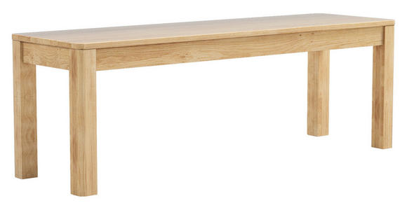 SITZBANK 140/47/42 cm Eichefarben Wildeiche massiv  - Eichefarben, Natur, Holz (140/47/42cm) - Linea Natura