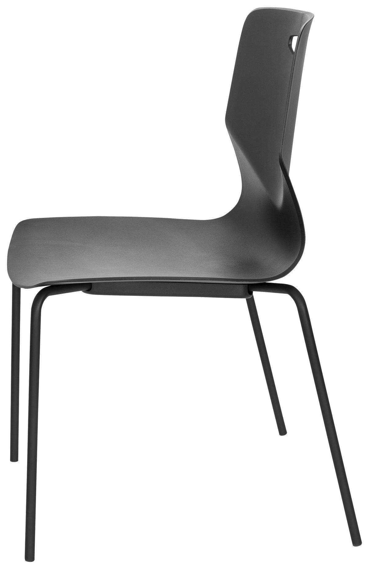 KONFERENČNÍ ŽIDLE - černá, Moderní, kov/plast (46/87/55cm) - MID.YOU