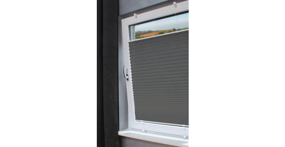 PLISSEE 60/130 cm  - Hellgrau, Basics, Textil (60/130cm) - Boxxx