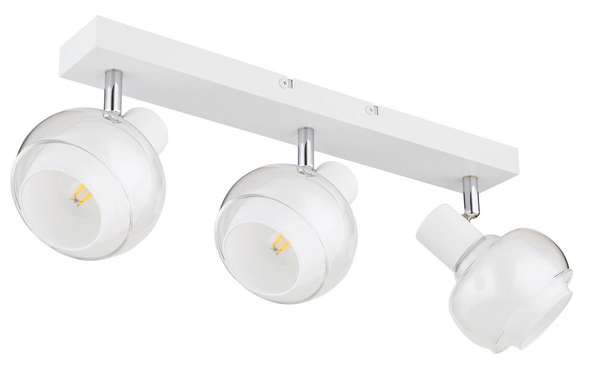 REFLEKTOR     41/10,5/13,5 cm          - barve kroma/bela, Design, kovina/steklo (41/10,5/13,5cm) - Globo
