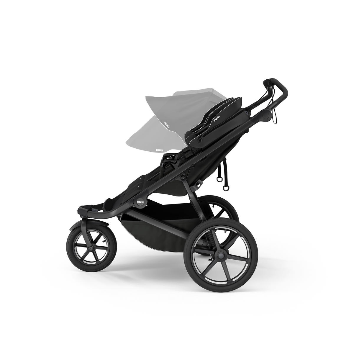 GESCHWISTERWAGEN Urban Glide 3 Double  - Schwarz, Basics, Textil/Metall (95,9/38,3/85,6cm) - Thule