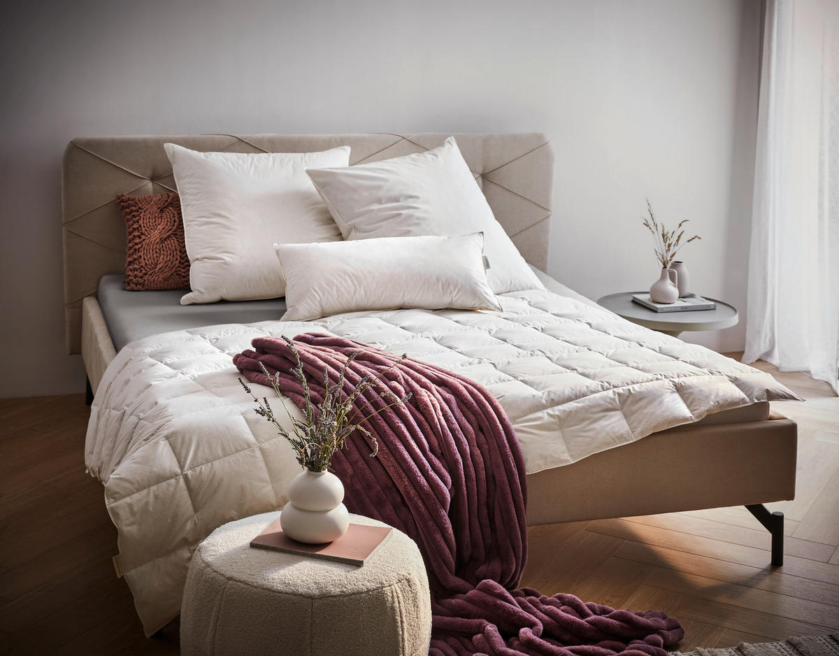 GANZJAHRESDECKE  Baffin  135/200 cm   - Creme, Basics, Textil (135/200cm) - Bio:Vio