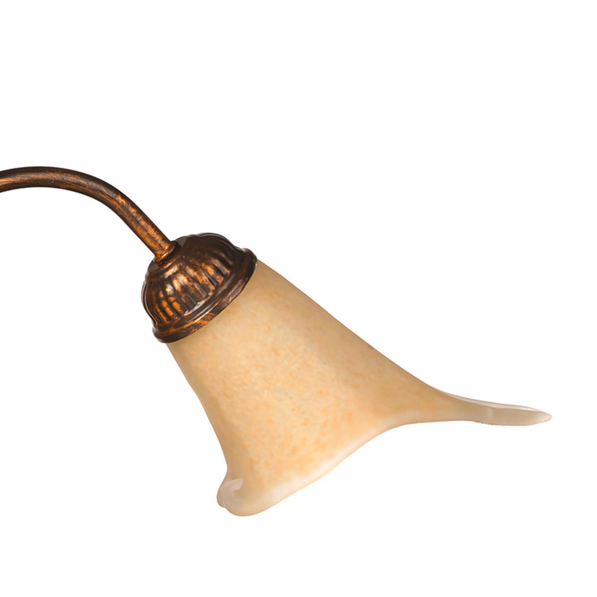 KRONLEUCHTER 65/65/100 cm   - Bronzefarben, KONVENTIONELL, Glas/Metall (65/65/100cm)