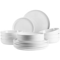TELLERSET Navina 18-teilig  - Weiß, Trend, Keramik - Mäser