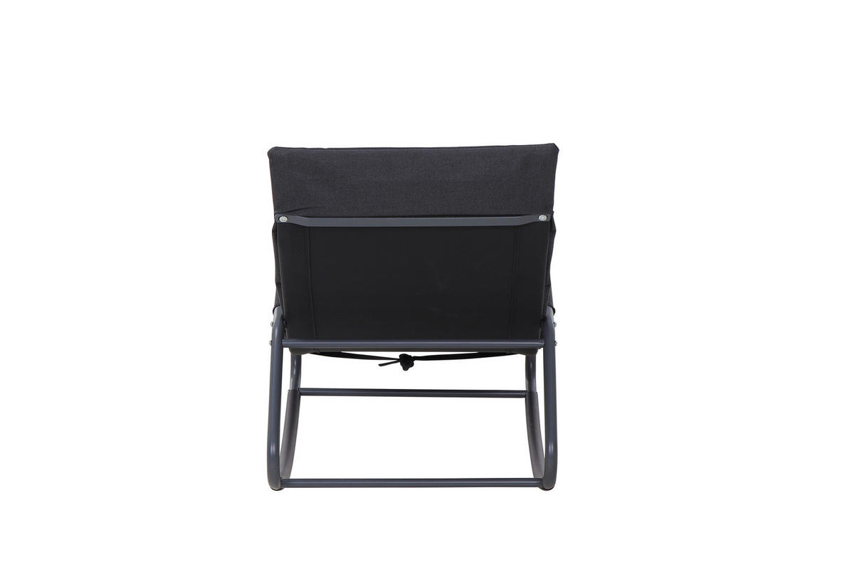 HOJDACIE LEŽADLO kov, plast, textil - čierna, Modern, kov/textil (143/57/84cm) - Siena Garden