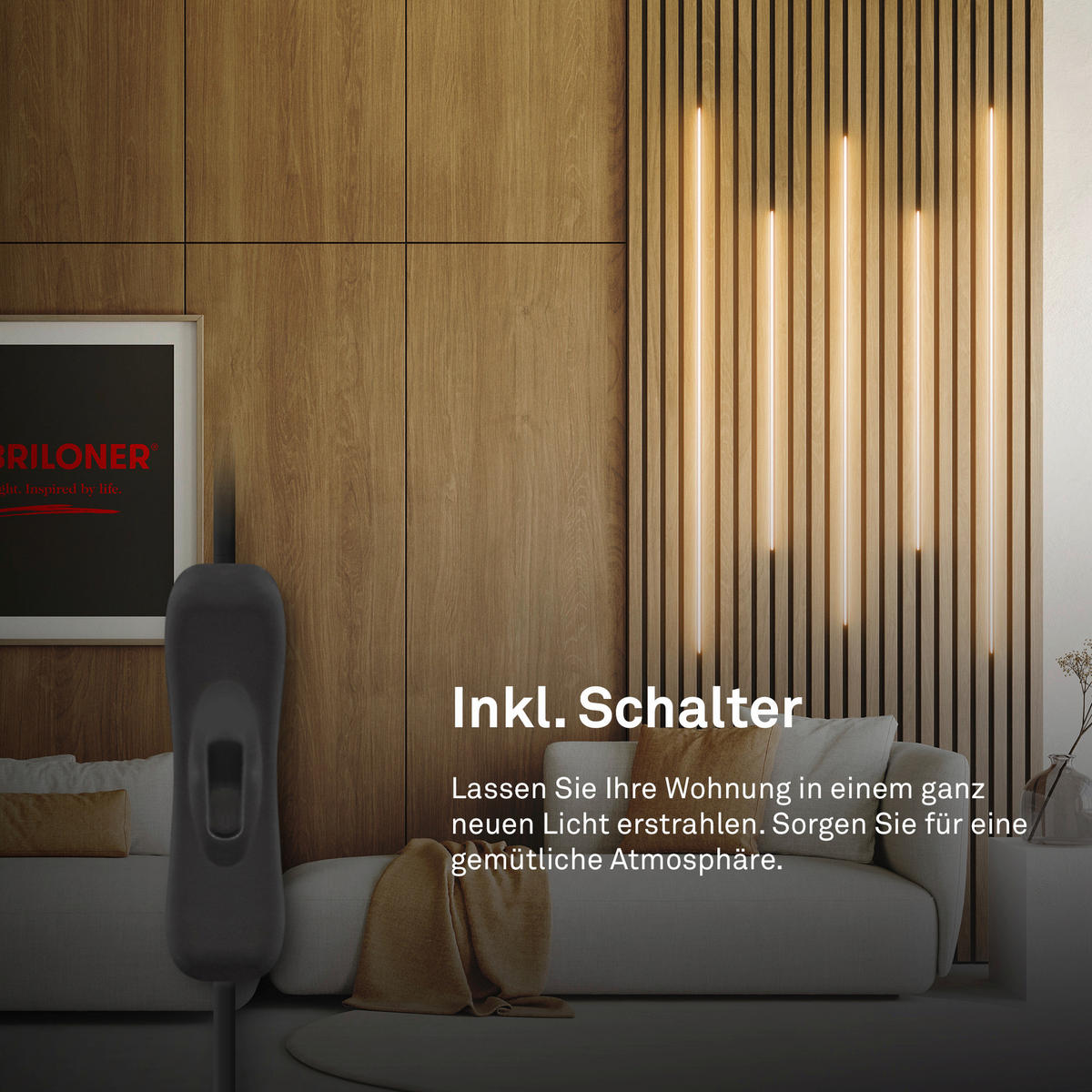LED-STRIP Pimp Your Panel, Starterset 260 cm   - Klar, Basics, Kunststoff (260cm) - Briloner