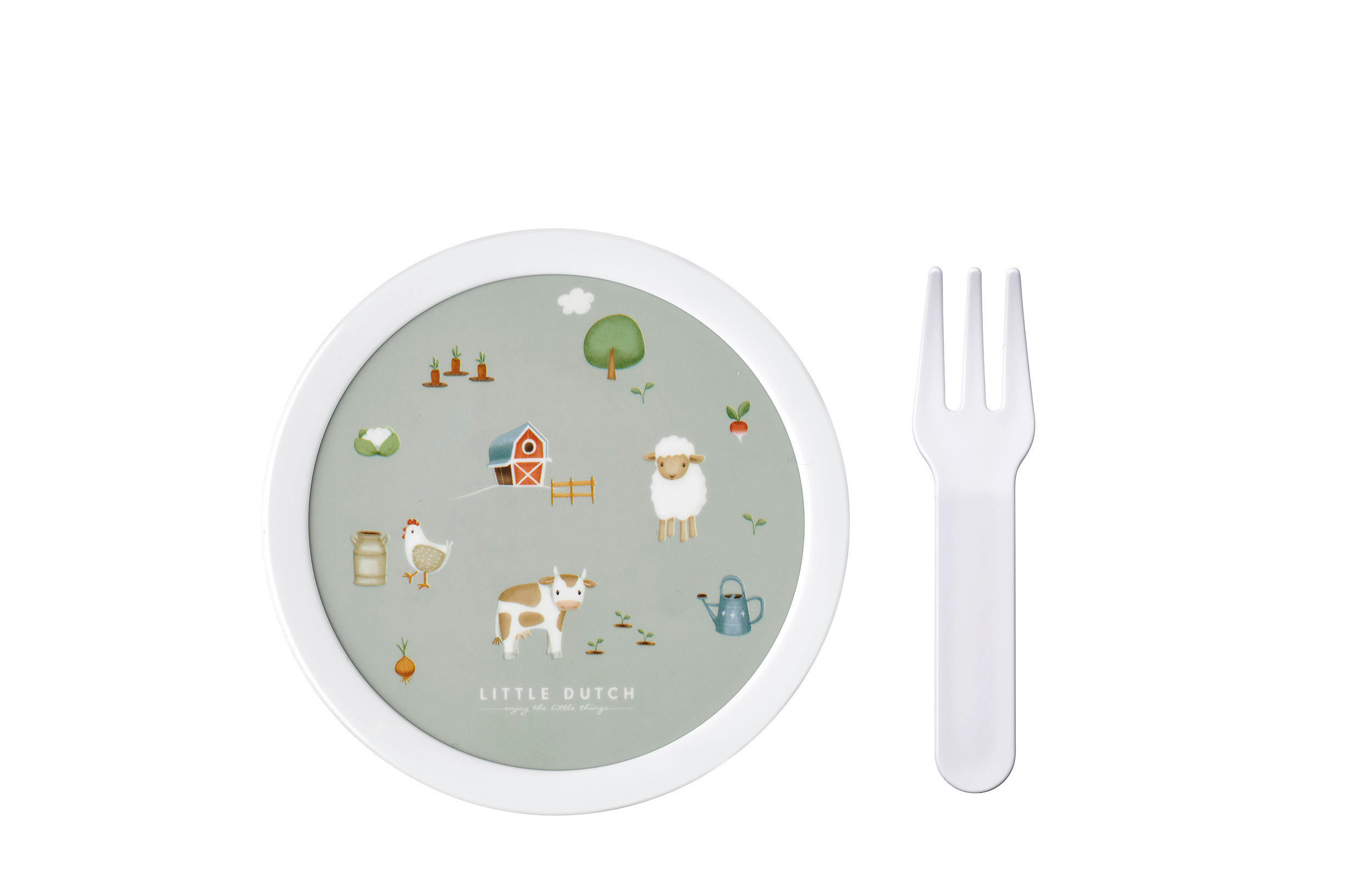 BROTZEITBOX - Multicolor/Weiß, KONVENTIONELL, Kunststoff (6,7/10,4cm) - Mepal