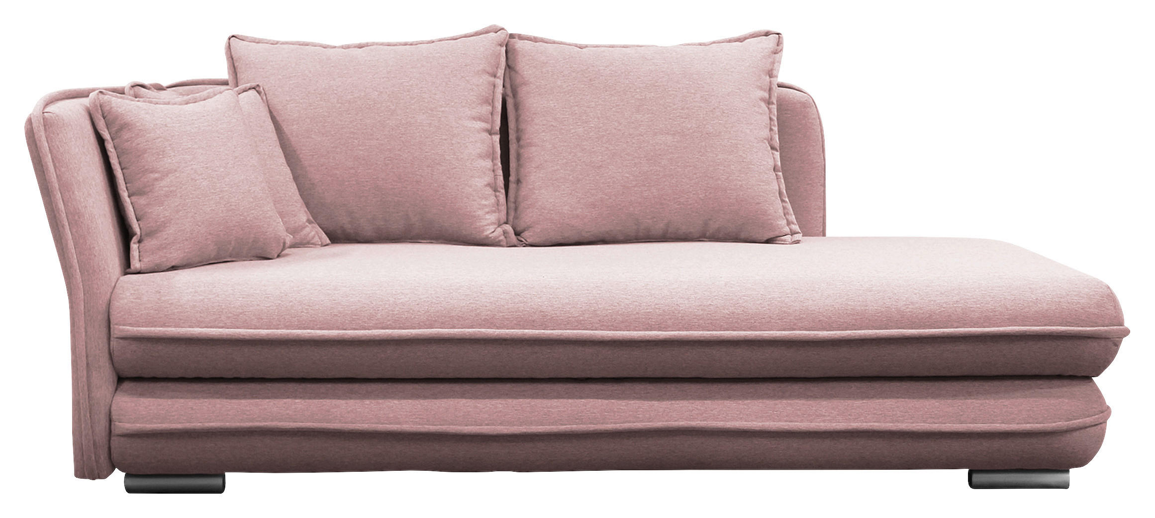 LIEGE Flachgewebe Rosa  - Silberfarben/Rosa, Design, Kunststoff/Textil (107/84/99/224cm) - MID.YOU