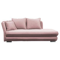 LIEGE Flachgewebe Rosa  - Silberfarben/Rosa, Design, Kunststoff/Textil (107/84/99/224cm) - MID.YOU