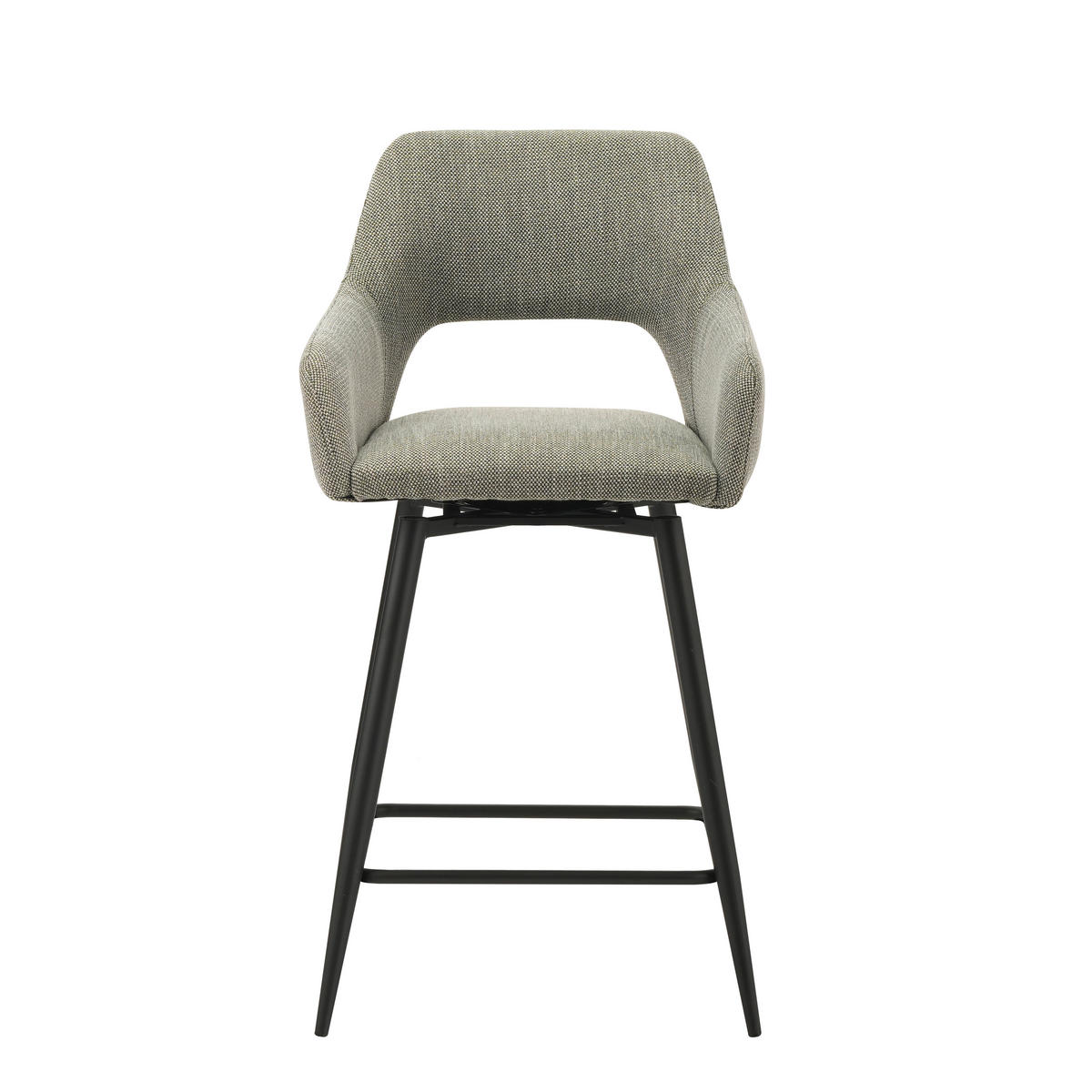 BARHOCKER-SET in Grün  - Schwarz/Grün, MODERN, Textil/Metall (51,5/97/54cm) - MID.YOU