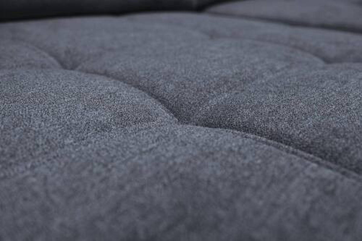 ECKSOFA in Velours Grau  - Chromfarben/Grau, Design, Kunststoff/Textil (173/322/174cm) - Livetastic