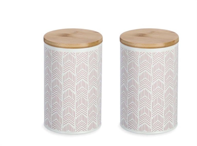 VORRATSDOSE 1 L  - Rosa, Basics (10,5/10,5/16,5cm) - Zeller Present
