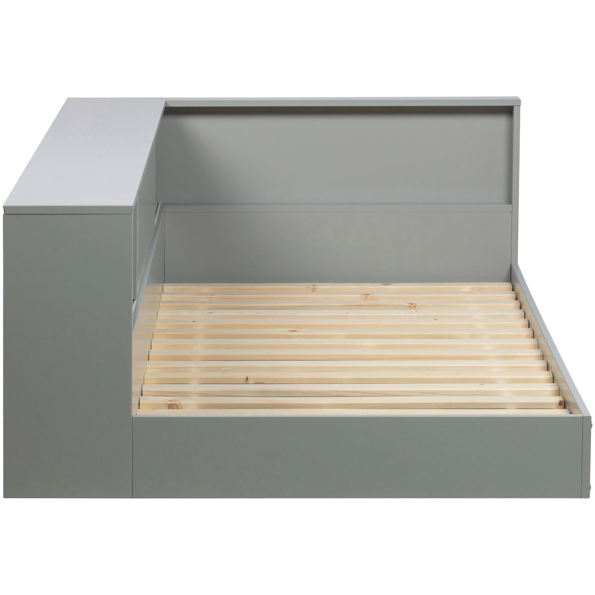 BETT 90/200 cm  in Grau  - Grau, Design, Holz (90/200cm) - Livetastic