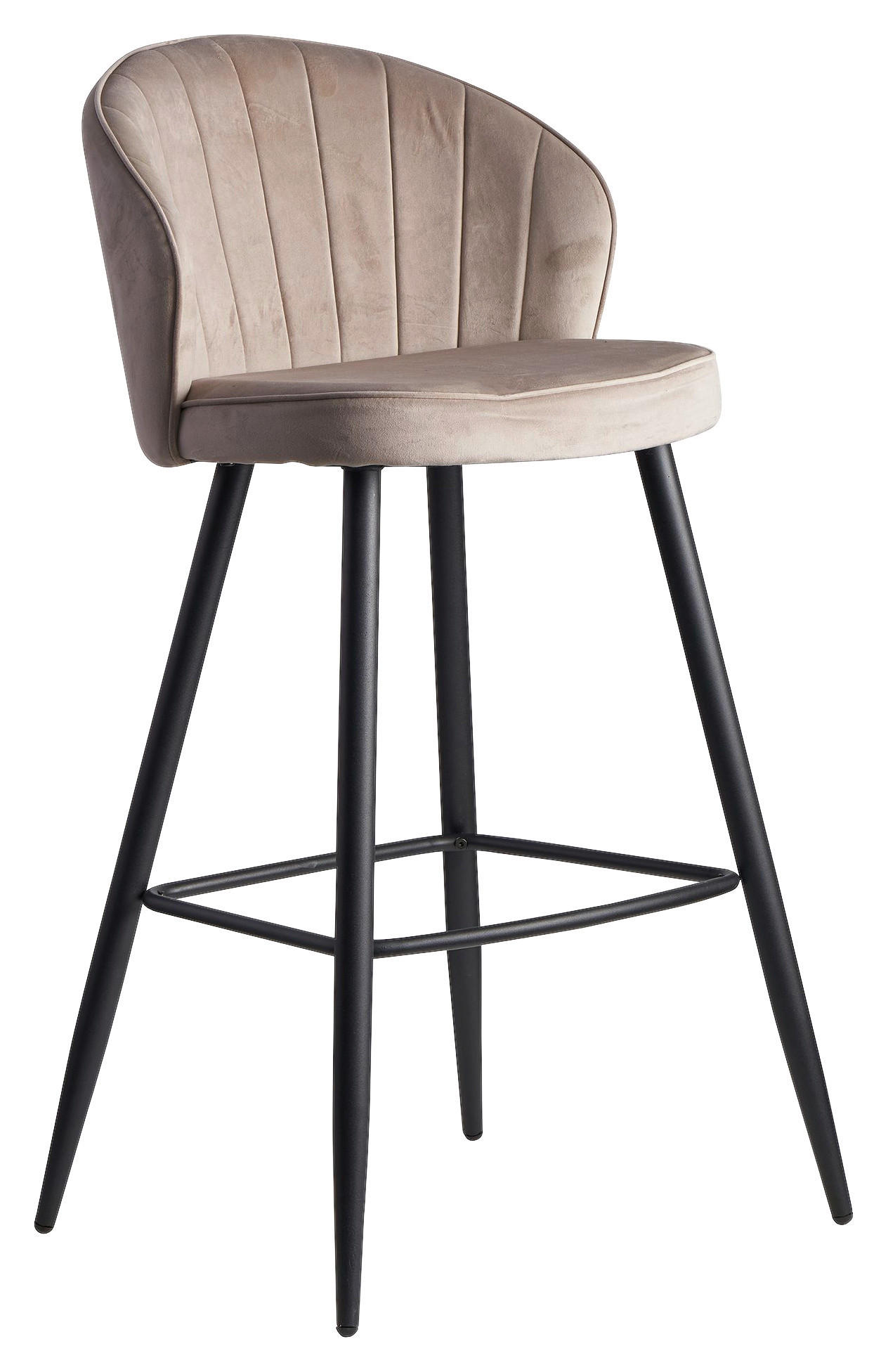 Scaun De Bar din textil, bej