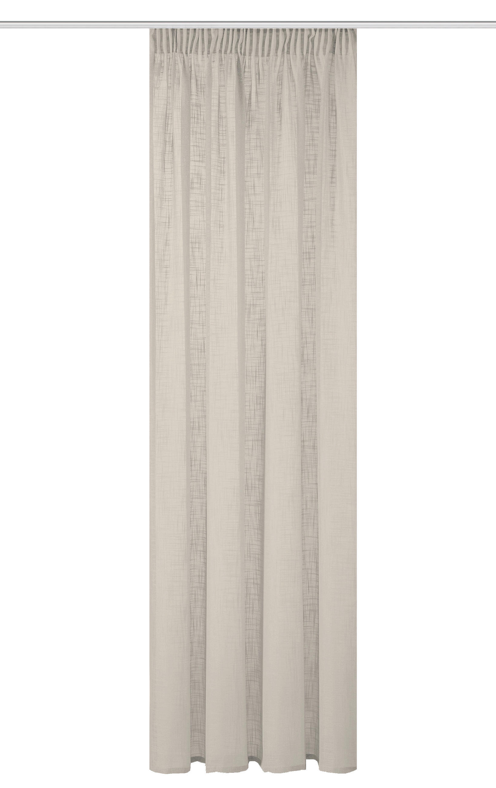 FERTIGVORHANG  halbtransparent   140/160 cm  - Taupe, Basics, Textil (140/160cm)