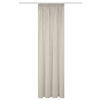 FERTIGVORHANG  halbtransparent   140/160 cm  - Taupe, Basics, Textil (140/160cm)