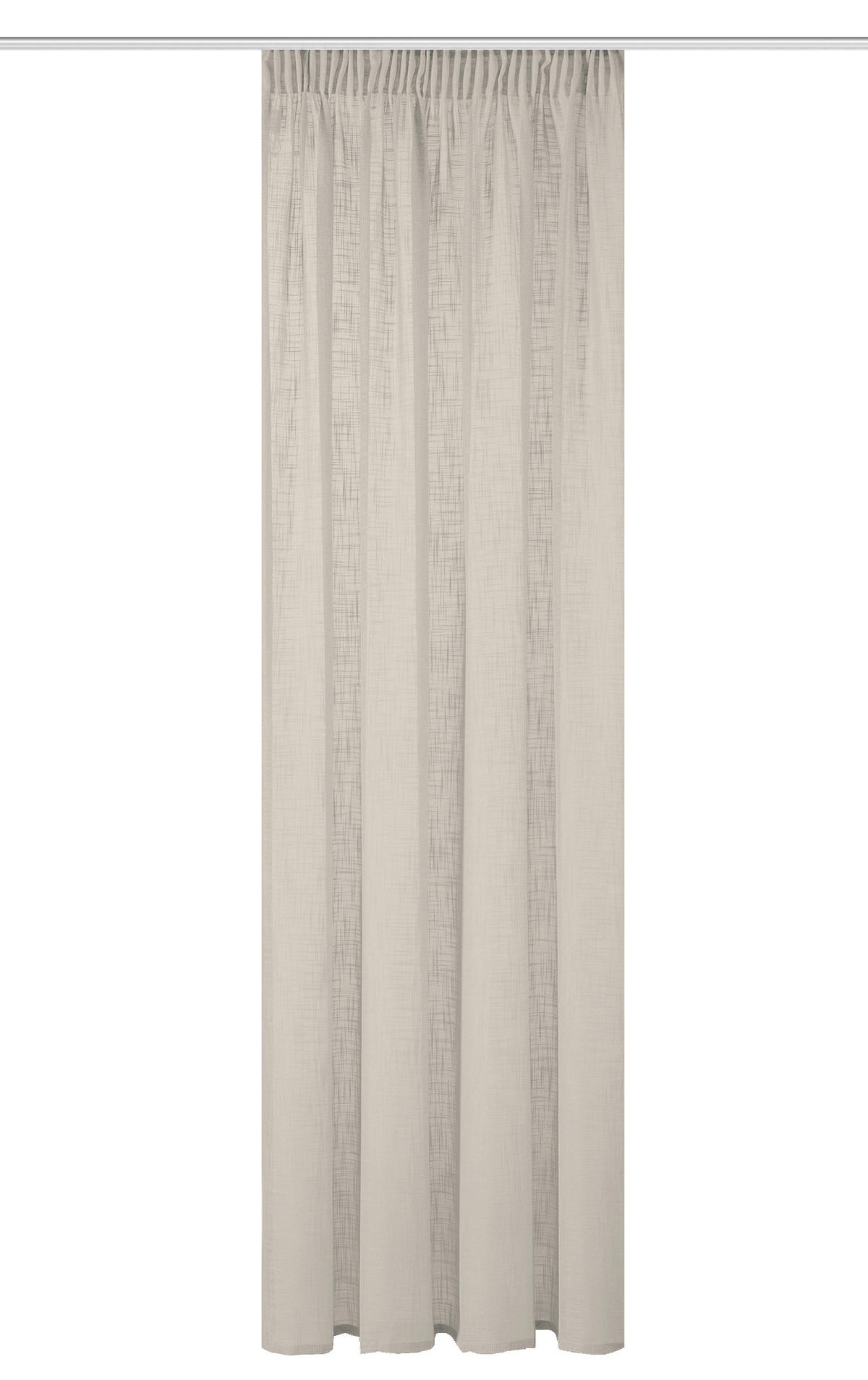 FERTIGVORHANG  halbtransparent   140/160 cm  - Taupe, Basics, Textil (140/160cm)