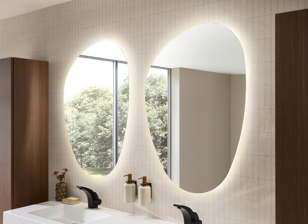 BADEZIMMERSPIEGEL 70/98/3,2 cm  - KONVENTIONELL, Glas/Holzwerkstoff (70/98/3,2cm) - Dieter Knoll