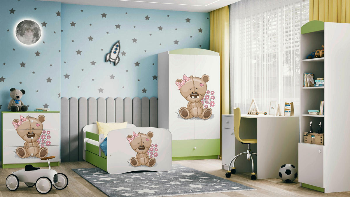 KINDER-/JUNIORBETT - Birkefarben/Weiß, MODERN, Holz/Holzwerkstoff (80/160cm) - MID.YOU