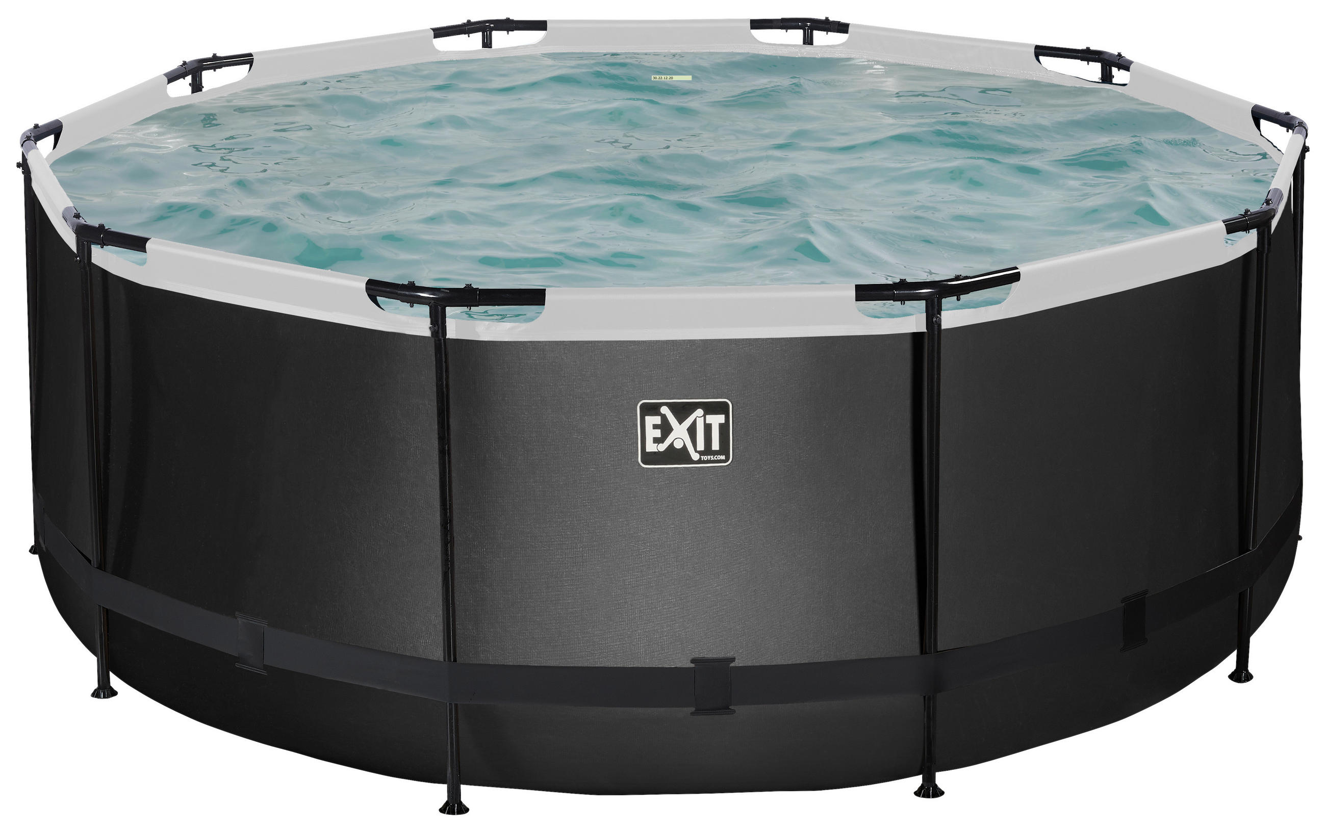 EXIT POOL BLACK 360X122 Black 360/122 cm  - Schwarz, KONVENTIONELL, Metall (360/122cm) - EXIT Toys