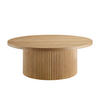 COUCHTISCH furniert 85/85/33 cm rund Naturfarben  - Naturfarben, MODERN, Holzwerkstoff (85/85/33cm) - Livetastic