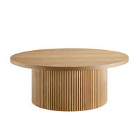COUCHTISCH furniert 85/85/33 cm rund Naturfarben  - Naturfarben, MODERN, Holzwerkstoff (85/85/33cm) - Livetastic