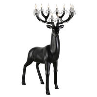 DEKOHIRSCH - Schwarz, Lifestyle, Kunststoff (95/170/90cm) - Glandor