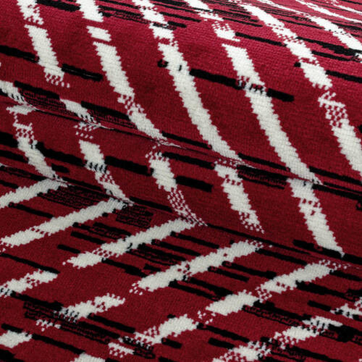 WEBTEPPICH 140/200 cm Base Red Rot  - Rot, Design, Textil (140/200cm)