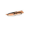 LED-DECKENLEUCHTE    75/33/10 cm  - Schwarz/Braun, Basics, Holz/Metall (75/33/10cm) - Trio Leuchten