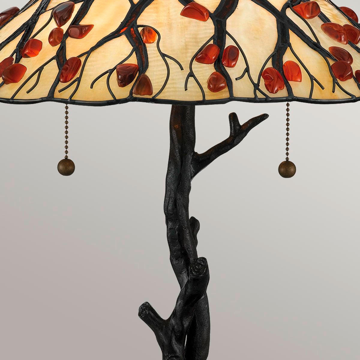 TISCHLEUCHTE - Dunkelbraun/Multicolor, Konventionell, Glas/Metall (62,9/43,2cm) - Elstead Lighting