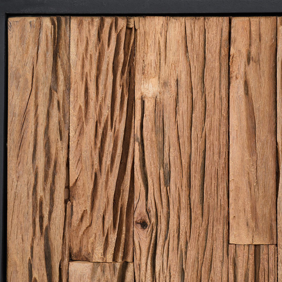 SIDEBOARD  150/75/40 cm 3 Schublade(n)  - Schwarz/Naturfarben, Design, Holz/Metall (150/75/40cm) - Livetastic