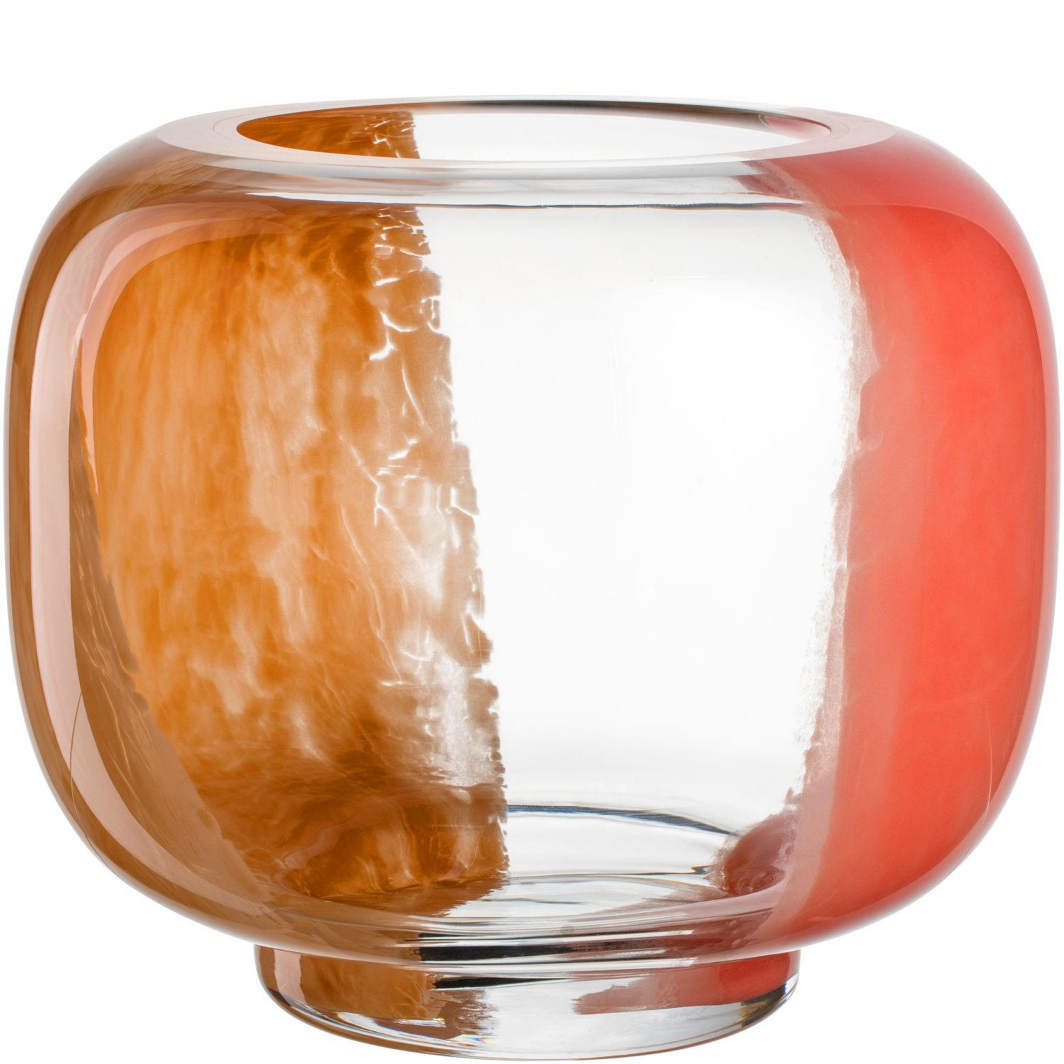 VASE  - Klar/Aprikose, Design, Glas (30/26/30cm) - Leonardo