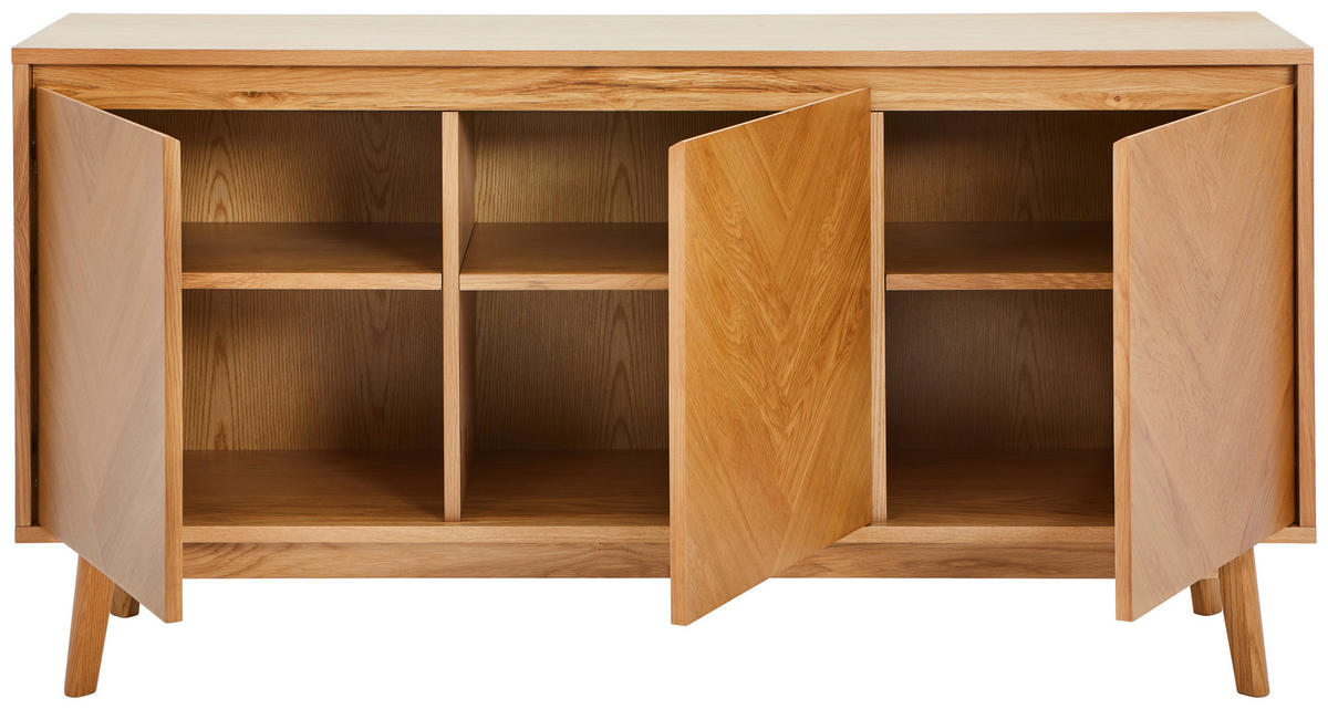SIDEBOARD 150/75/40 cm  - Eichefarben, KONVENTIONELL, Holz/Holzwerkstoff (150/75/40cm) - MID.YOU