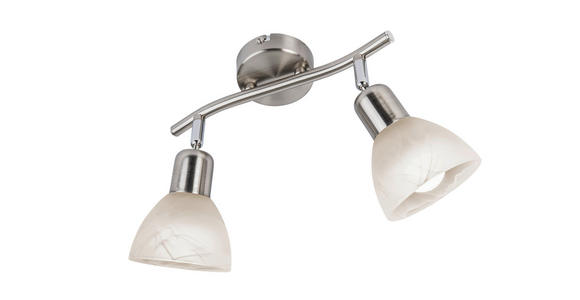 STRAHLER 25/10/20 cm   - Weiß/Nickelfarben, Basics, Glas/Metall (25/10/20cm) - Novel