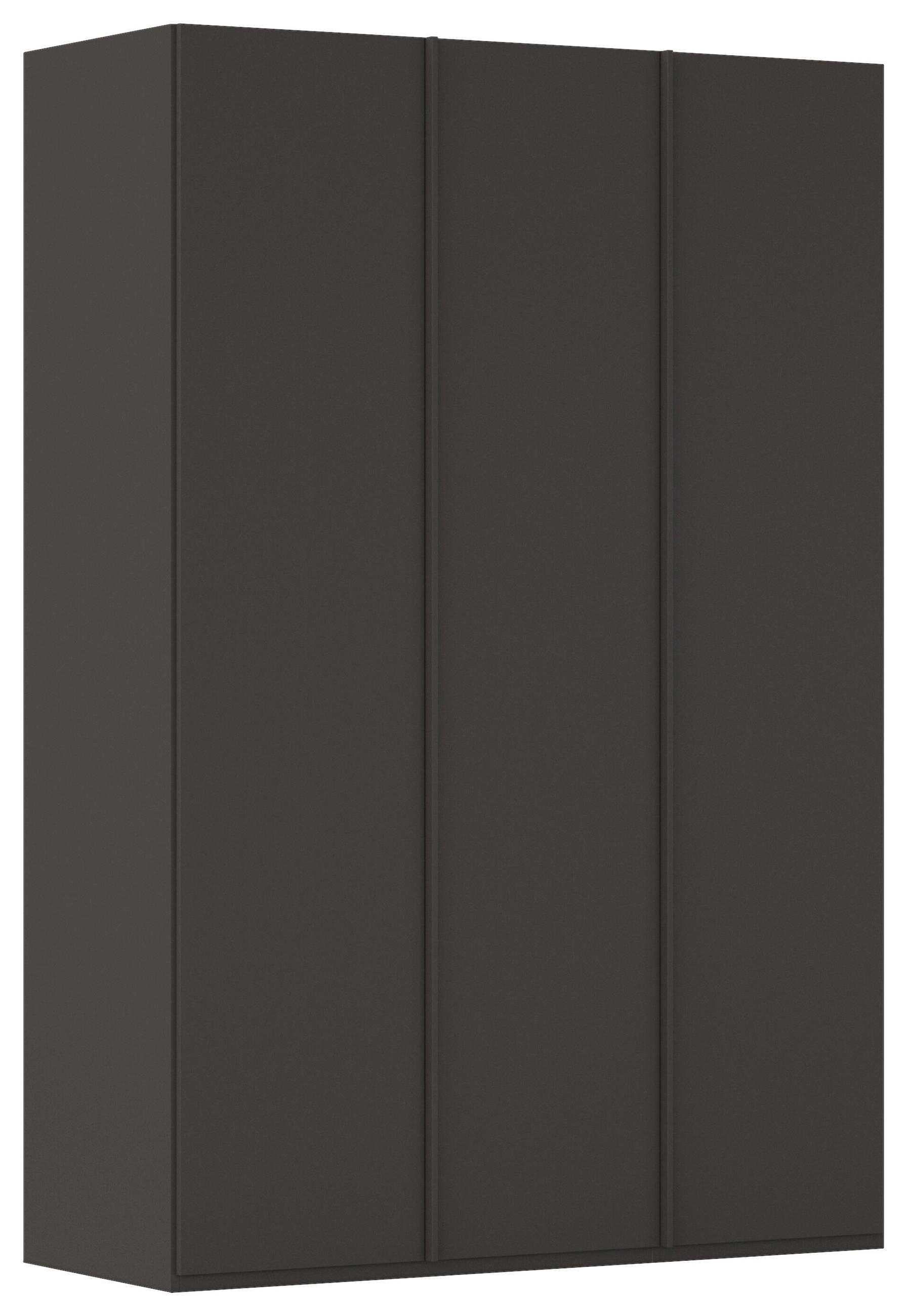 DREHTÜRENSCHRANK 151/223/61 cm,  in Graphitfarben, 3-türig  - Graphitfarben, Basics, Holzwerkstoff/Metall (151/223/61cm) - Novel
