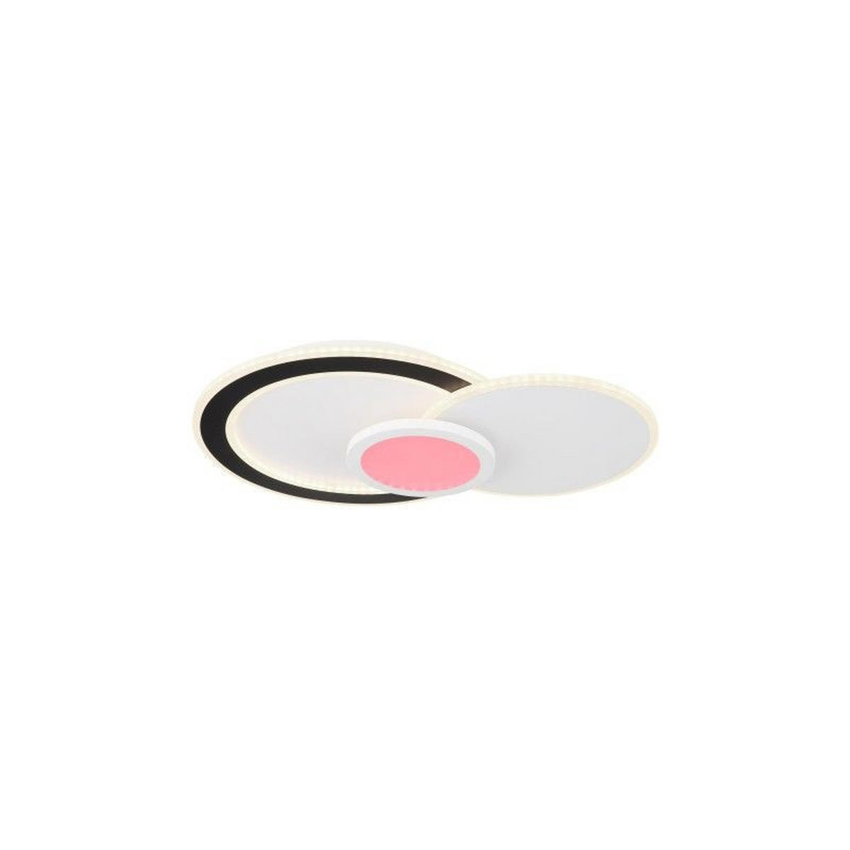 STROPNA LED-SVETILKA  Gisell //3000-6500 K/230 V/ - črna/bela, Trend, kovina/umetna masa (57,5/40/8,5cm)