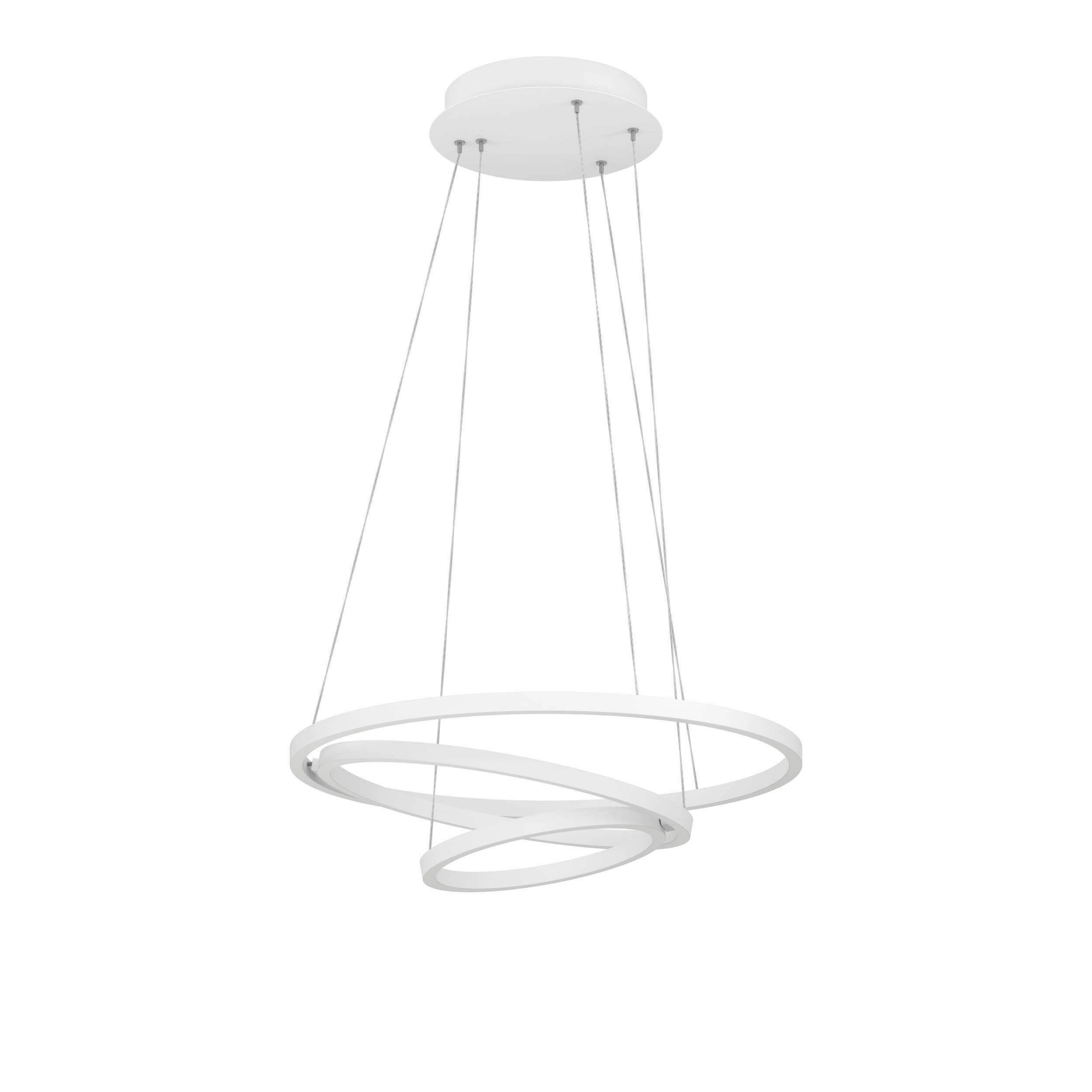 HÄNGELEUCHTE 58/110 cm    - Weiss, Design, Kunststoff/Metall (58/110cm) - Eglo