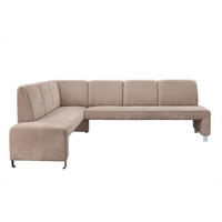 KLUPA KUTNA  bež  drvo, tekstil, drvni materijal      - srebrne boje/bež, Moderno, drvni materijal/drvo (263/198cm) - Livetastic