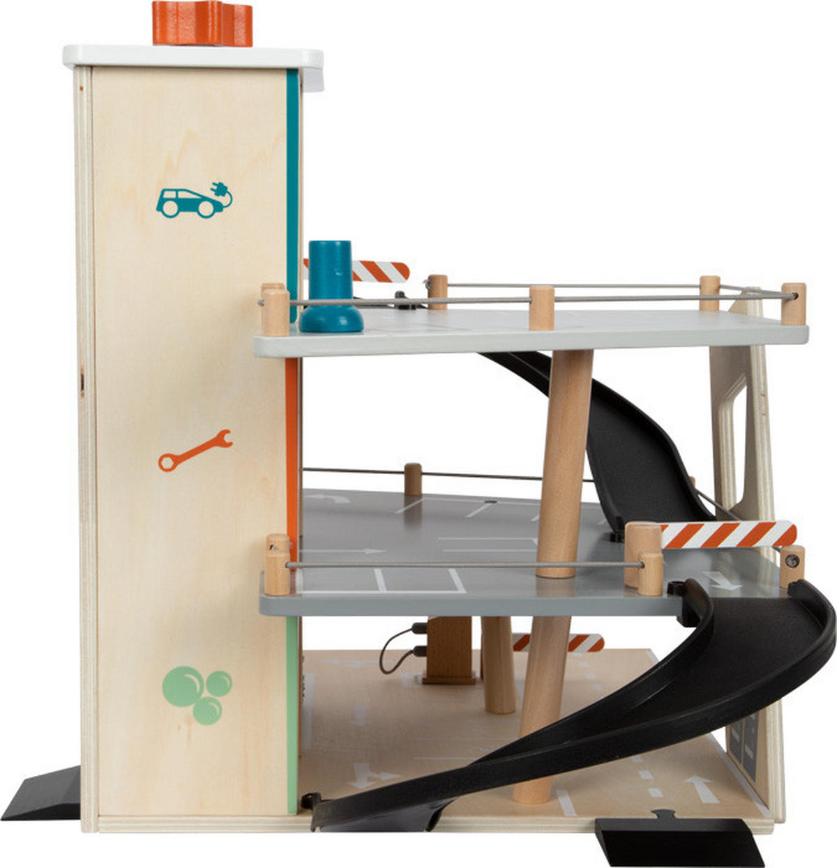 PARKGARAGE  - Multicolor, Basics, Holz/Kunststoff (62/43/36cm) - small foot