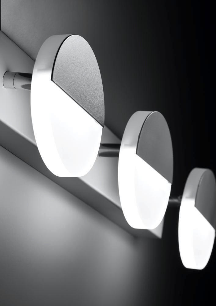 Thumbnail - Wandleuchte Sing, Weiß, Metall, rund,rund, 49x13x13 cm, RoHS, Europäischer Sicherheitsstandard, 3-fach schaltbar, Lampen...