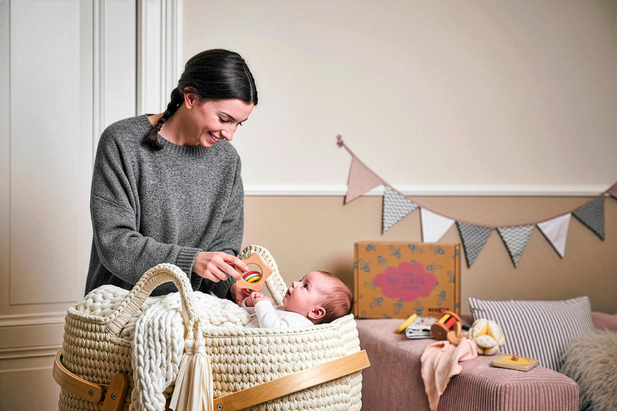 BABYBOX STARTER - Multicolor/Rosa, Basics, Naturmaterialien/Holz