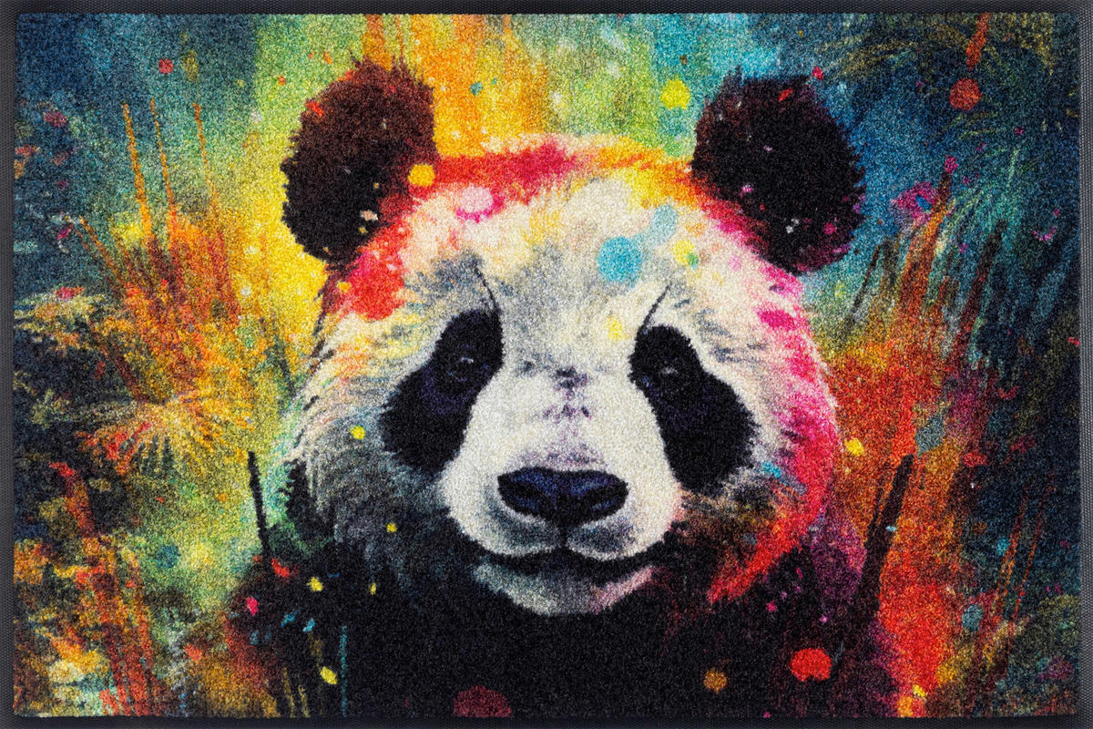 FUßMATTE 50/75 cm Pandy McPanda  - Multicolor, Trend, Kunststoff/Textil (50/75cm) - wash+dry