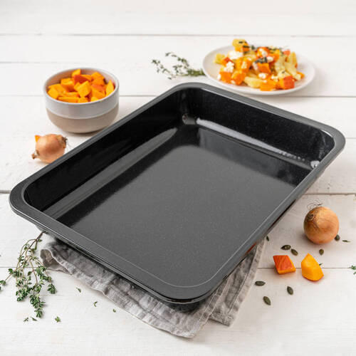 BACKBLECH - Schwarz, KONVENTIONELL, Metall (40/29cm) - Zenker